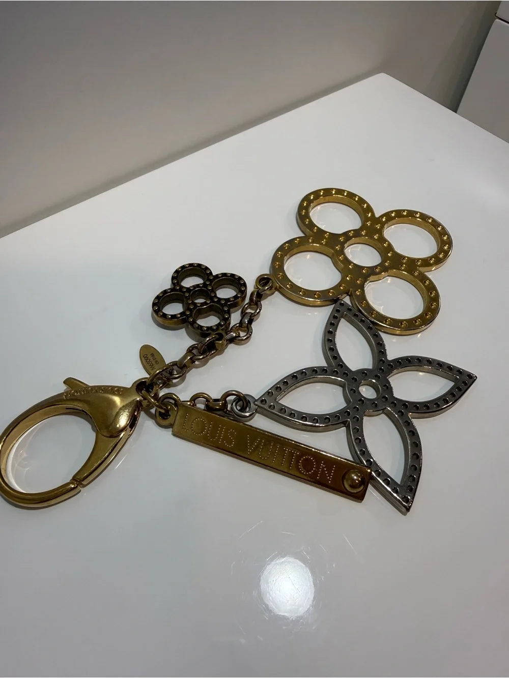 Louis Vuitton Gold & Silver Bag Charm